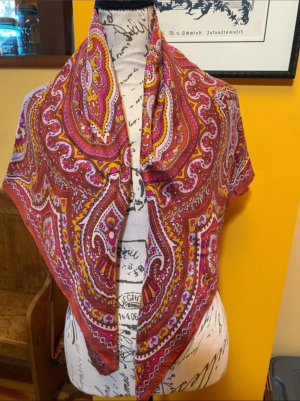 ECHO Silk Paisley Scarf